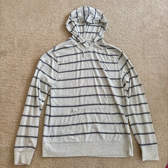 Striped White Hoodie - Picture 1 of 6